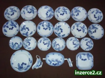 KOUPÍM PORCELÁN S MOTIVEM MODRÝCH TŘEŠNÍ