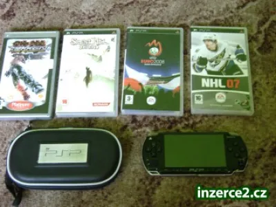 prodam PSP slim +4originalni hry+příslušenství