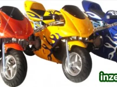 Minibike, pocketbike, kovové startování, sklápěcí stupačky!