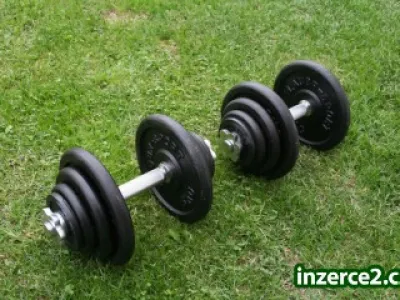 Jednoručky činky 2x21kg za 2100,- Laubr-Sport