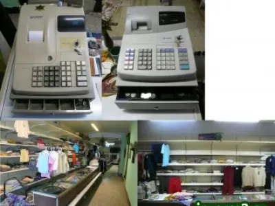Prodám zařízení prodejny Oděvy-Textil