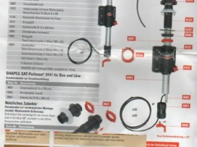držák satelitní antény na karavan