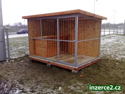 Kotec psí 3 x 2 m profi + bouda zateplená