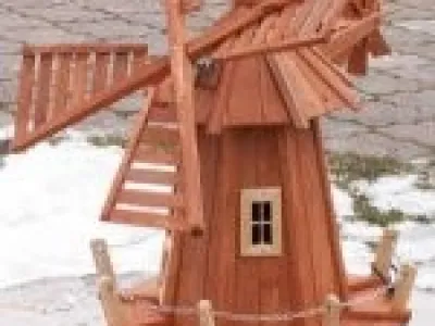 dekorační větrný mlýn výška 75 cm