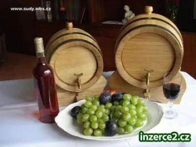Dubové sudy na slivovici, rum nebo víno (skladem 3 a 5 litrové)