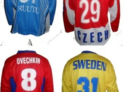 Hokejový dres s vlastním jménem a číslem - HOKEJOVÉ VELMOCI