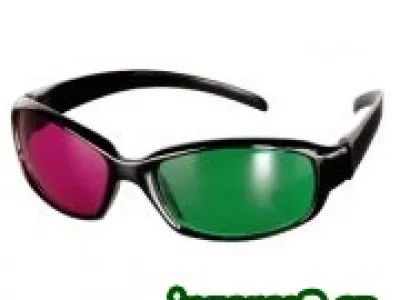 3D brýle purpurová/zelená