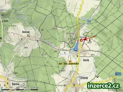 Pozemek 633 m2 k výstavbě rekreační stavby