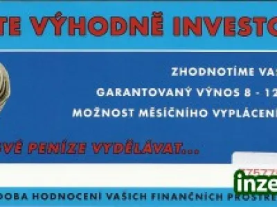Chcete výhodně investovat ???