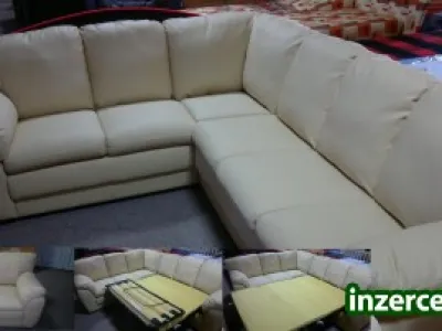 Krásná koženková sedačka