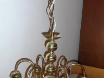 6-ramenný "zlatý" lustr