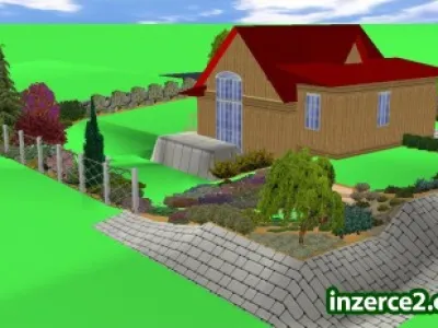 Návrh zahrady za 1500,-