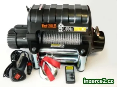NOVINKA naviják GOLEMWINCH 12 000 lb,12V PREMIUM