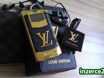 Mob. tel. Louis Vuitton B7. Slim. Gold, novy. Luxus. Made in Frauc