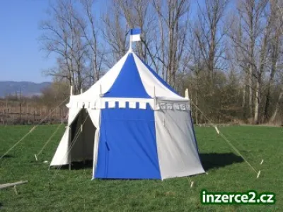 Prodám historický stan, šermířský stan, rytířský stan LANCELOT  ( 8-hran )  velikost 4m