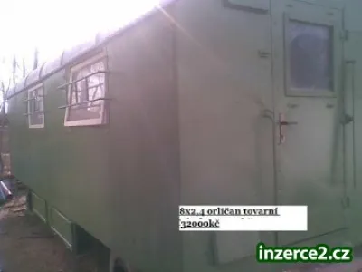 Maringotka  plechová orličan 8x2,4m