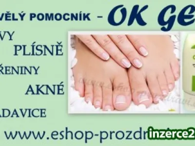 Plísně,štípance,jizvy,odřeniny,popáleniny,bradavice-OK Gel