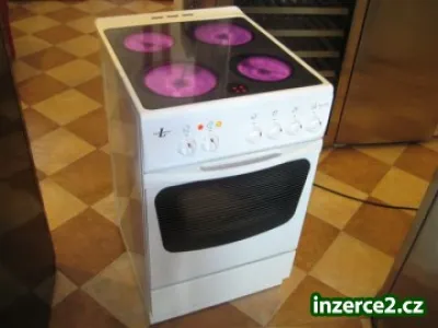 Sporák se sklokeramickou deskou VON LIENEN - šíře 50 cm