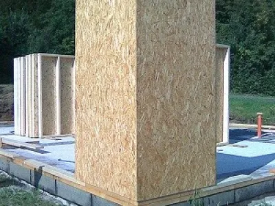 Prodej dřevěných stěn pro dřevostavbu RD.