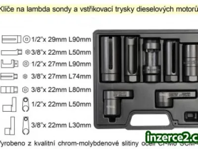 Klíče na lambda sondy a vstřikovací trysky sada