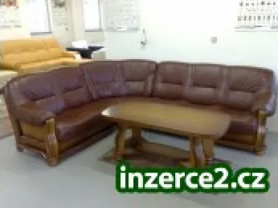 NOVÁ kožená sedací souprava