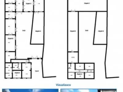 Prodej výrobně skladového areálu s bytovými jednotkami, Beroun - Zahořany