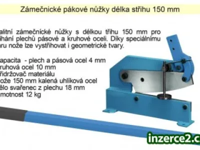 Zámečnické pákové nůžky 150 mm