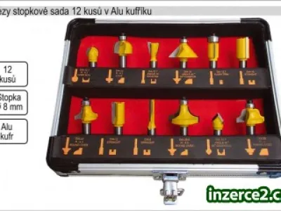Frézy stopkové 12 kusů - Velmi dobrá kvalita