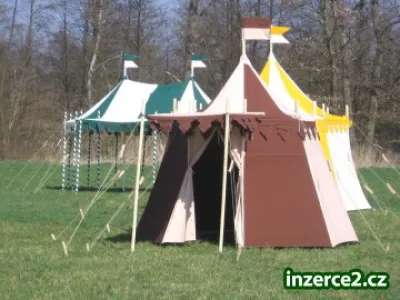Prodám historický stan, šermířský stan, rytířský stan LANCELOT  ( 8-hran )  velikost 3m