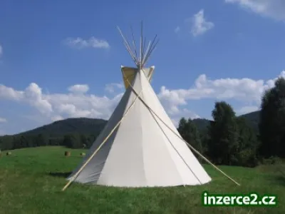 Týpí  velikost 7m   režná bavlna 370g/m2 bez tyčí a doplňků