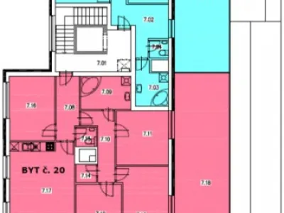 Novostavba bytu 5+kk, 104,5 m2 + 2x terasa 60,5 m2