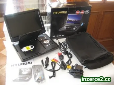 Přenosný DVD přehrávač HYUNDAI PDP 10809 DVB-T (NEPOUŽITÝ)
