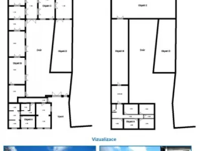 Prodej výrobně skladového areálu s bytovými jednotkami, Beroun - Zahořany
