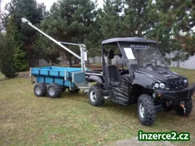 EMU TRACTOR 500 UTV + vyvážecí vozík Trolla 2