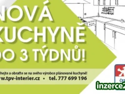 Kuchyně do 3 týdnů!