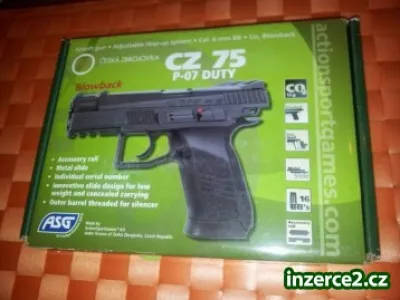 Prodám novou airsoft pistoli CZ P-07 DUTY