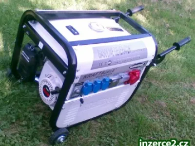 Elektrocentrála generátor 12 V, 220 V, 380 V, 3,8 KW