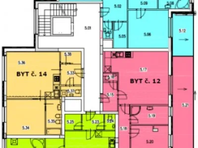 Novostavba bytu 3+kk, 64 m2 + terasa 23,5 m2, Praha 10