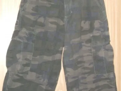jeans maskáče 3/4 zn. here a there vel.l