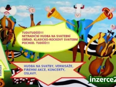 Netradiční hudba na svatbu, oslavu, firemní akci