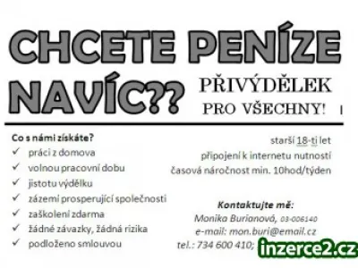 Chcete peníze navíc?