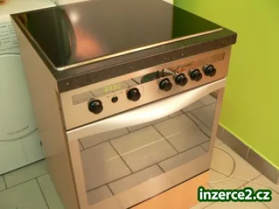 Whirlpool FSEM6 nerezový vestavný sporák,lyžiny