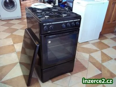 Sporák kombinovaný MORA šíře 50 cm horkovzduch hnědý