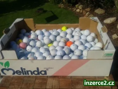 Golfové míčky - lesklé, velmi dobrý stav