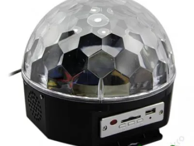DIGITÁLNÍ LED BAREVNÁ DISKO KOULE MP3, SD, USB