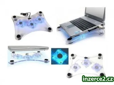 PODSVÍCENÁ CHLADÍCÍ PODLOŽKA USB PRO NOTEBOOK