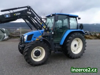 traktor New Holland TL100A + celní nakladac