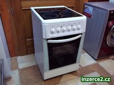 Sporák sklokeramický EXQUISIT - šíře 50 cm horkovzduch