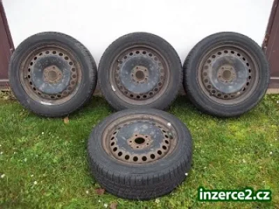 4 disky + 4 zimní pneumatiky PIRELLI 205/55 R 16 91H