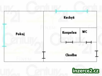 Byt 1+1, 36m2, do OV, Kralupy n/Vlt-Lobeček (hypotéka)
